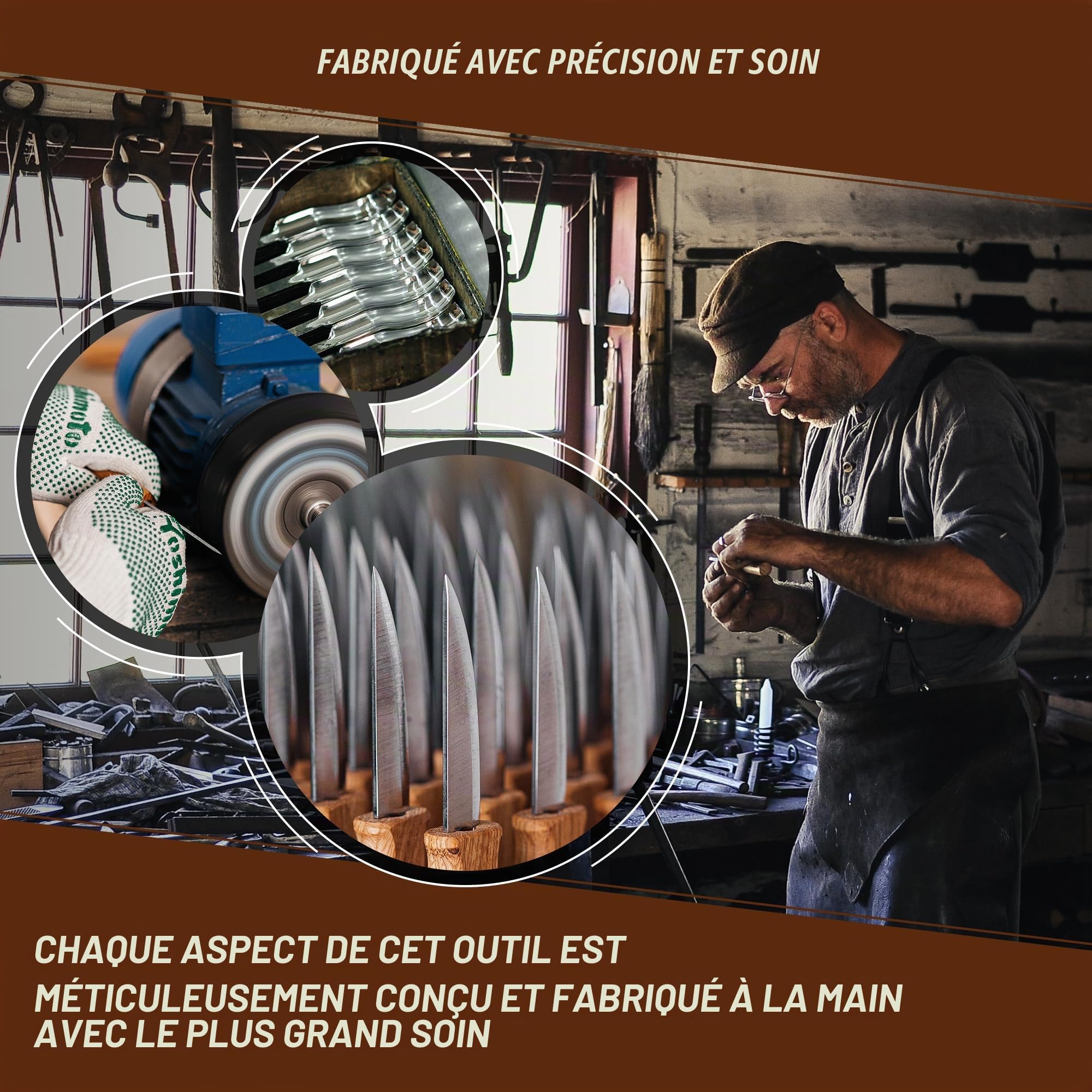 BeaverCraft, Gouge courbée pour la sculpture sur bois K8a/14 1,4cm - Outils pour la sculpture sur cuillère - Ciseau à main pour le travail du bois Couteau compact pour la sculpture sur bois pour