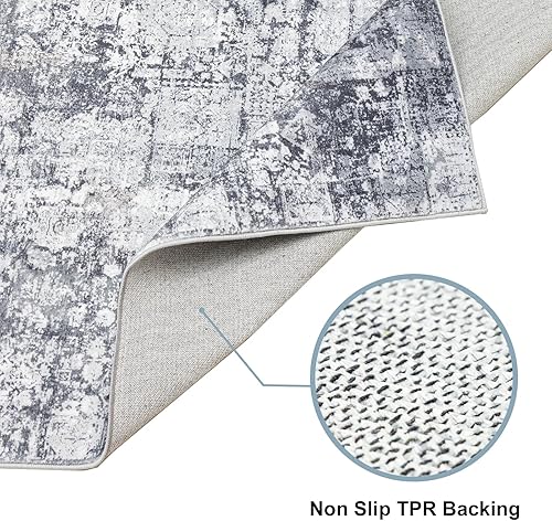 Miniatura 3 de Domitapis Alfombra de área de 5 x 7, ultra suave, de pelo bajo, lavable, antideslizante, resistente a las manchas y versátil para salas de estar,