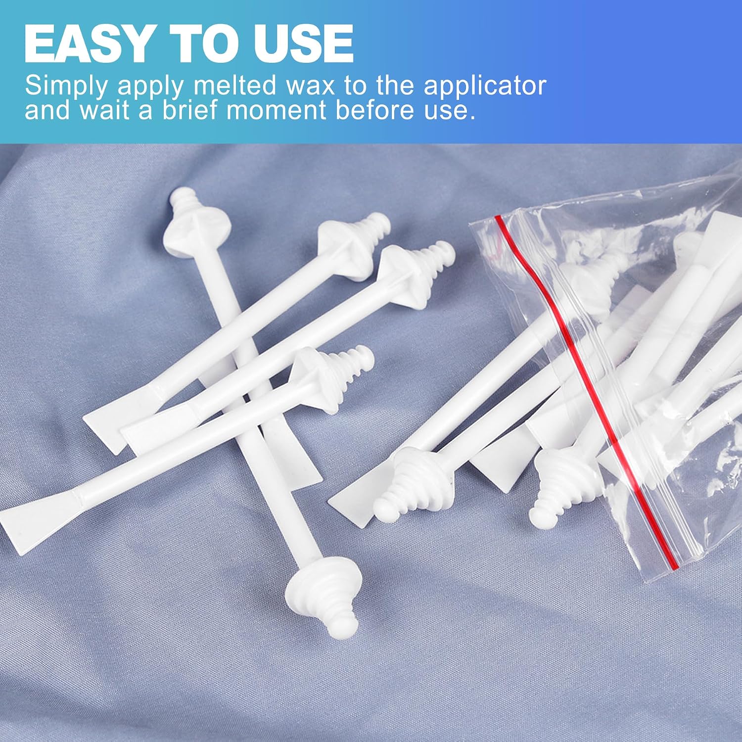 CoguZed 60 Pcs Disposable Nose Hair Removal Sticks - Soft Wax Applicators for Facial Hair Care & Ear Maintenance, Gentle Nasal Hair Remover Tools for Men/Women
