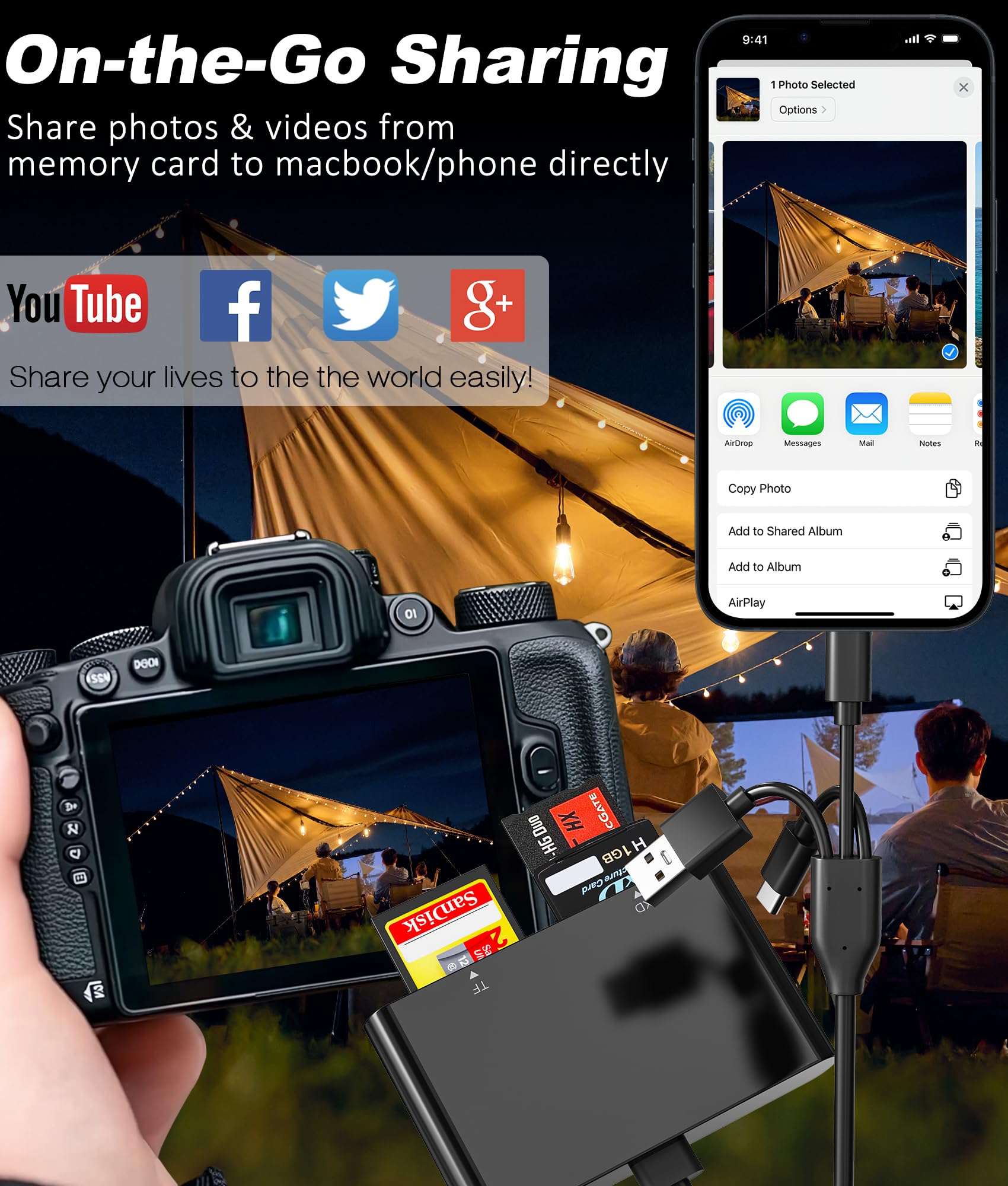 Lettore Memory Stick Pro Duo – Lettore di schede di memoria multi 4 in 1 con triplo Lightning/USB-C/USB-A per SD/Micro SD/MS/xD-Picture Card, Sony Cybershot Memory Stick Pro Duo Adattatore per iPhone