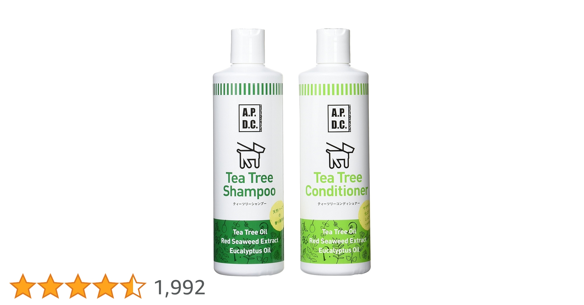 Amazon | APDC ティーツリーシャンプー&コンディショナーセット 500ml