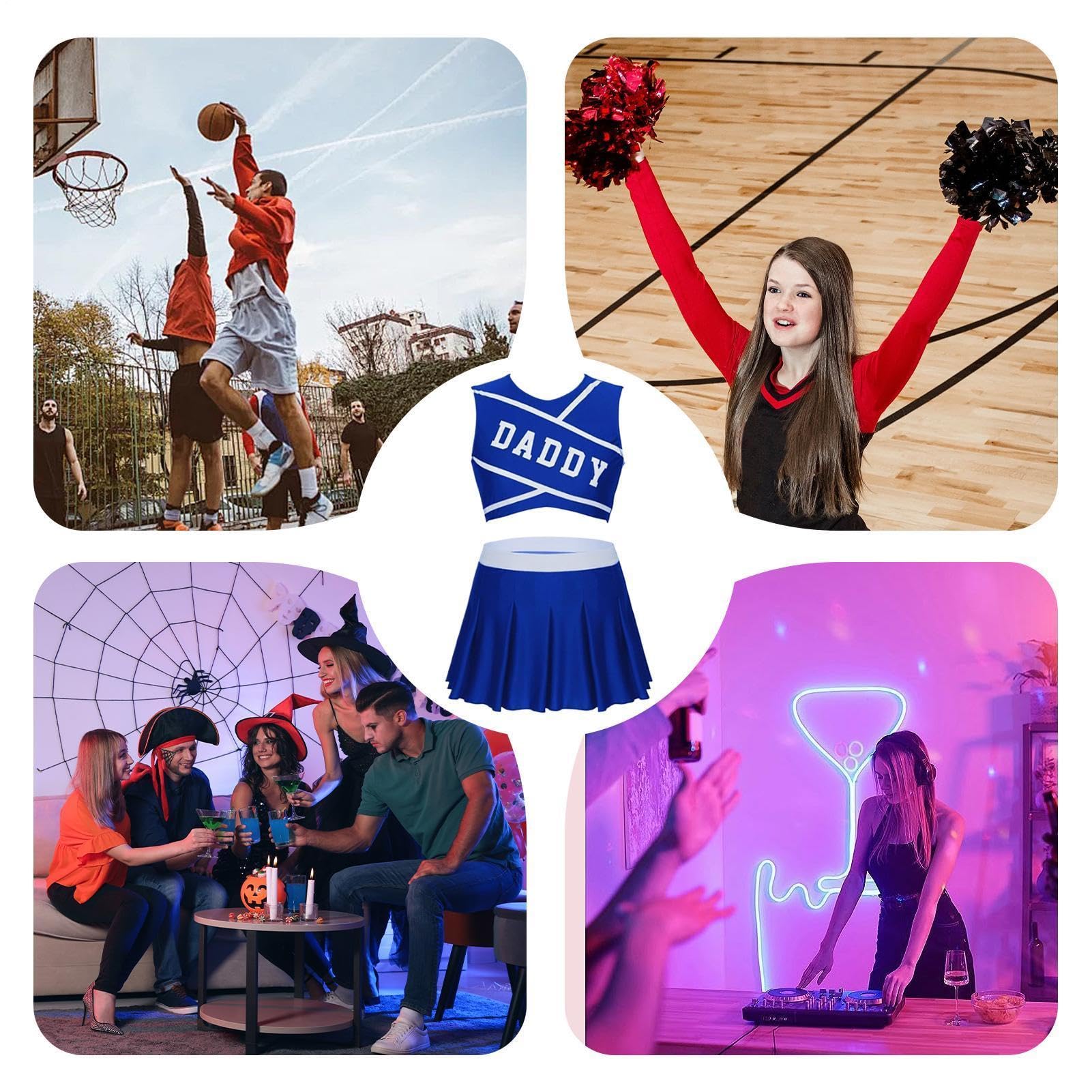 Cheerleader-Outfit | Modische Cheerleader-Dessous, sexy Cheer-Outfit, bequeme Uniform, Cheer-Uniformen für Thanksgiving, Weihnachten