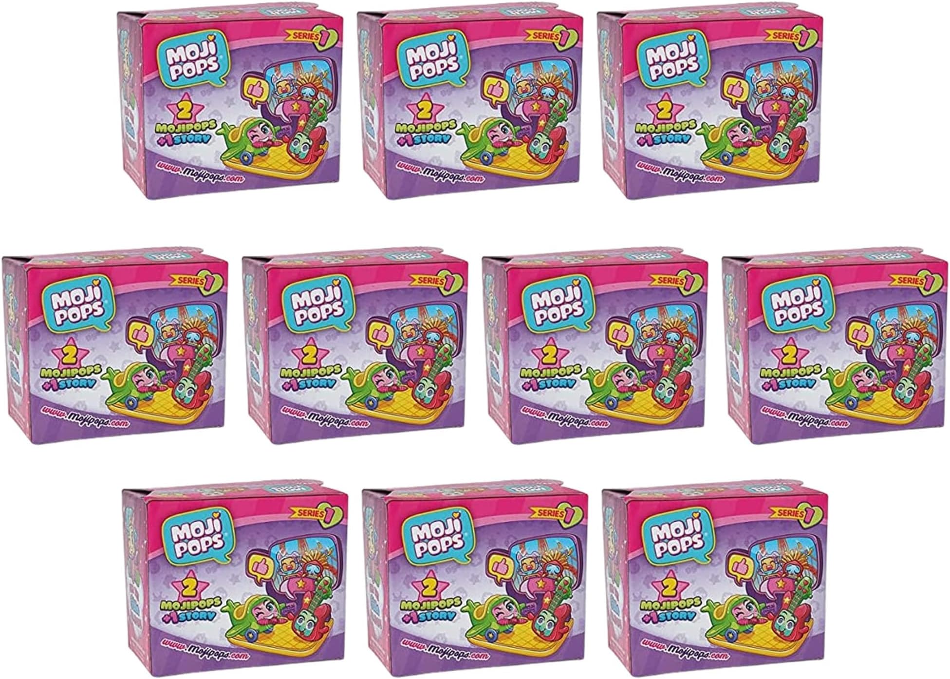 MOJI POPS - Story Box MOJIPOPS Series 1 Includes 2 Mojipops and 1 Story - 10 Pack