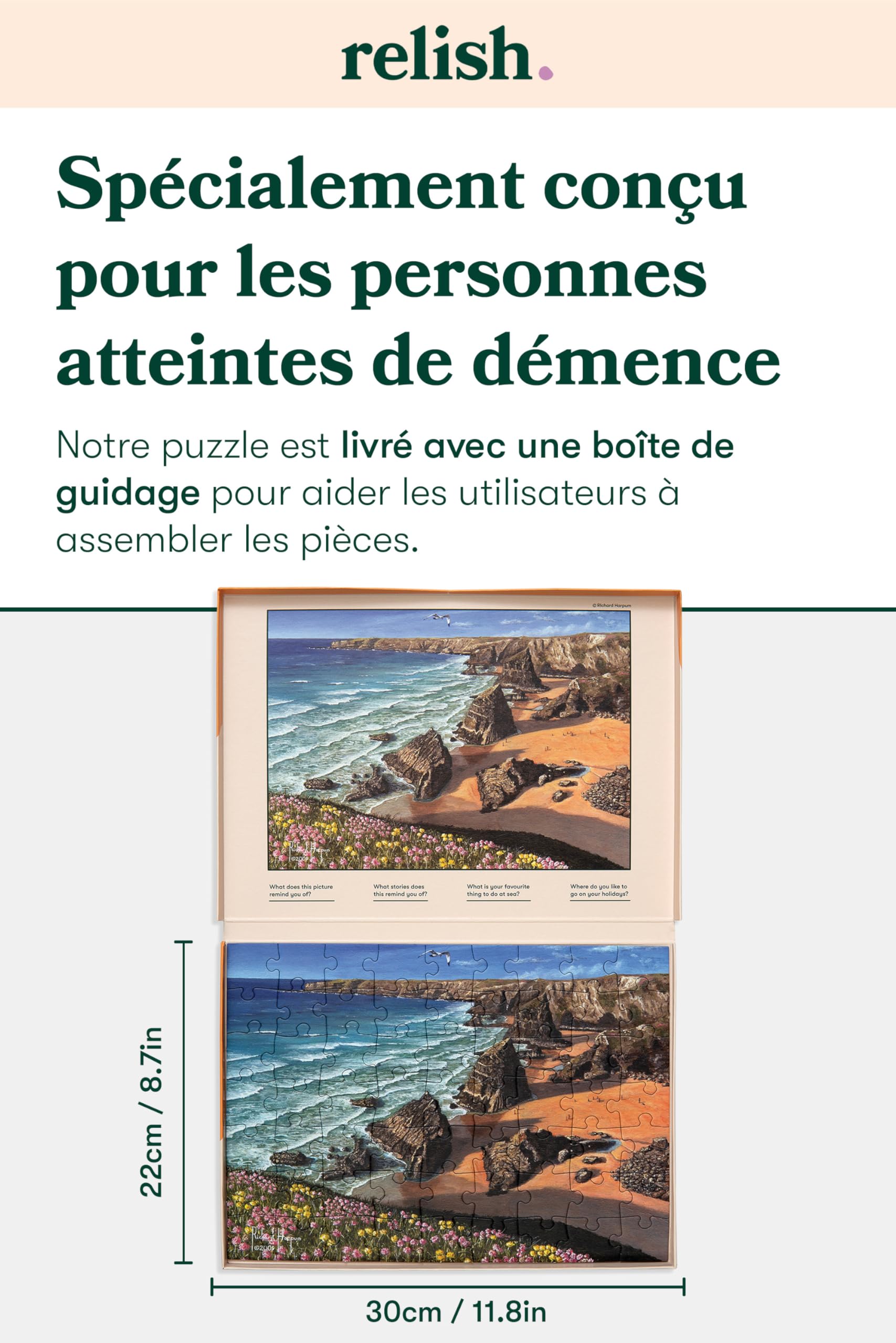 Relish ‘Wild Coast’ Puzzle 63 Pièces : Activités Adaptées aux Seniors Atteints de Démence ou d’Alzheimer