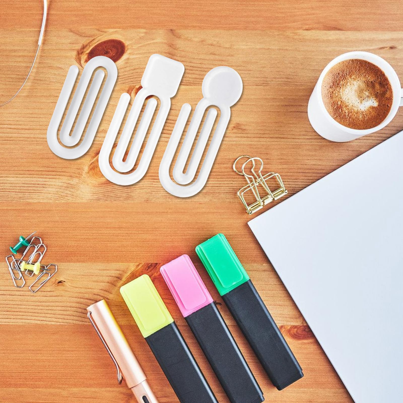 Set di 100 graffette multifunzionali in acrilico di forma assortita, set di cancelleria creativa per la scuola per bambini e adulti, multiuso per ufficio