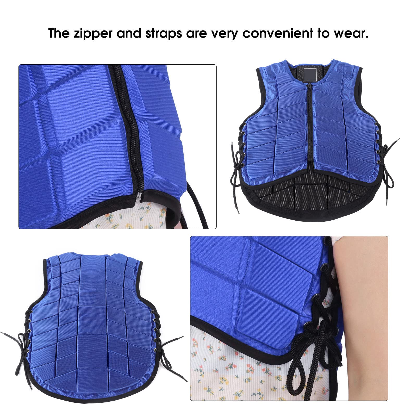 HERCHR Gilet da Equitazione Imbottito in Eva di Sicurezza Professionale Gilet di Sicurezza equestre per Ragazzi e Ragazze Gilet Protettivo Confortevole per l'allenamento di Guida Gilet