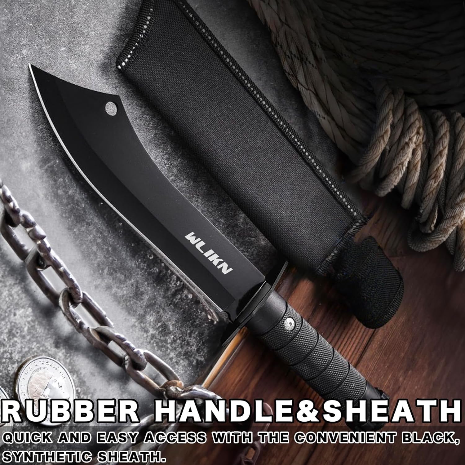 BISONBERG Kitchen Knife/Utility Knives For Kitchen Home & Office Use Ideal For Portable, Travel - Wooden & Black,Carbon Steel - Image 3 thumbnail