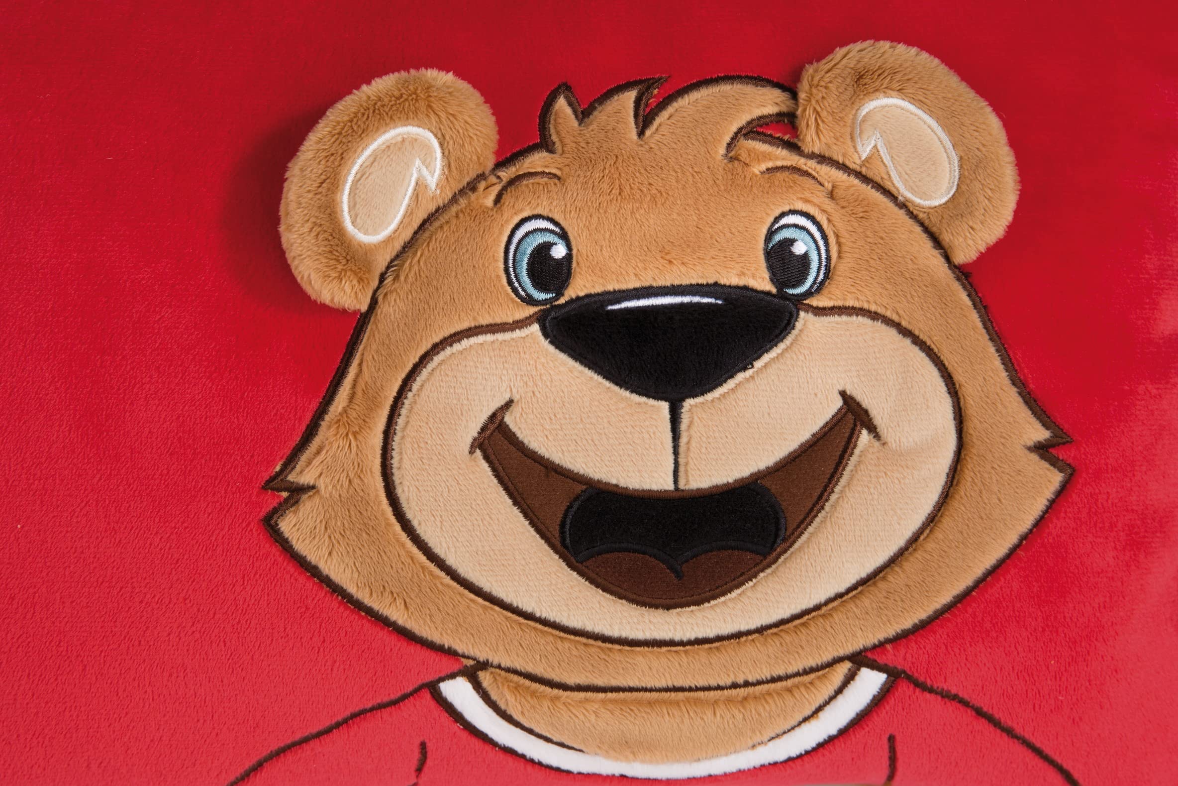 NICI Pluszowa poduszka FC Bayern Mis Berni 43x25cm brazowa, ze zrównoważonej produkcji