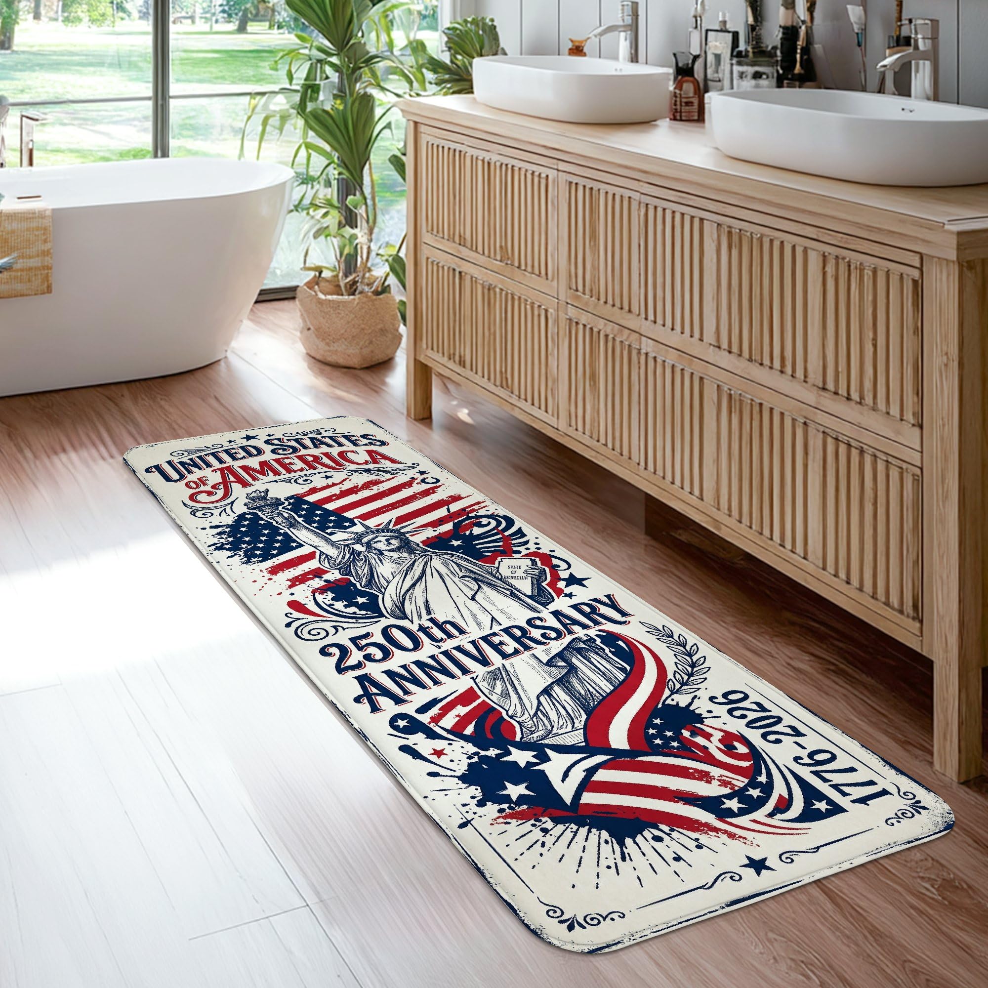Tapis de couloir anti-salissure à poils courts pour cuisine