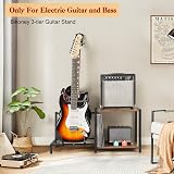 Bikoney Râtelier Réglable pour Guitares et Basse Électrique avec Support d’Amplificateur, Porte-Guitare Solide pour Plusieurs Instruments et Accessoires de Musique - 3