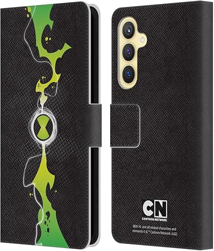 Head Case Designs Officially Licensed Ben 10 Omniverse Omnitrix Graphics Leather Book Wallet Case Cover Compatible with Samsung Galaxy S23 FE 5G