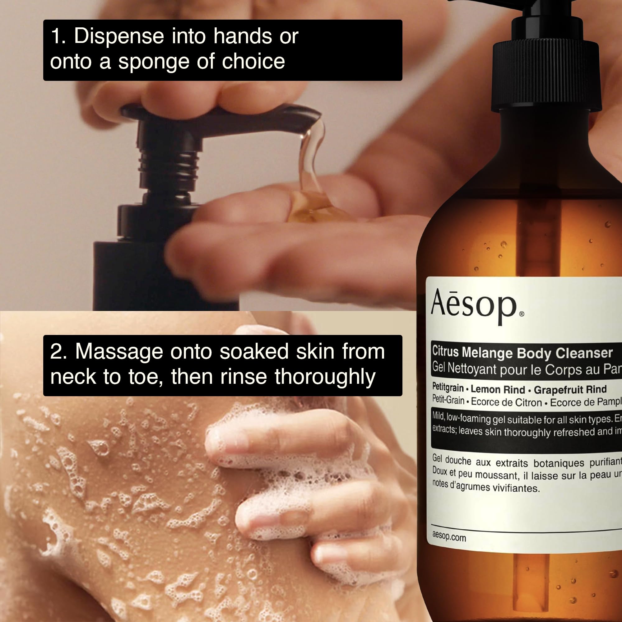 Amazon.com : Aesop Citrus Melange Body Cleanser | Low-Foaming