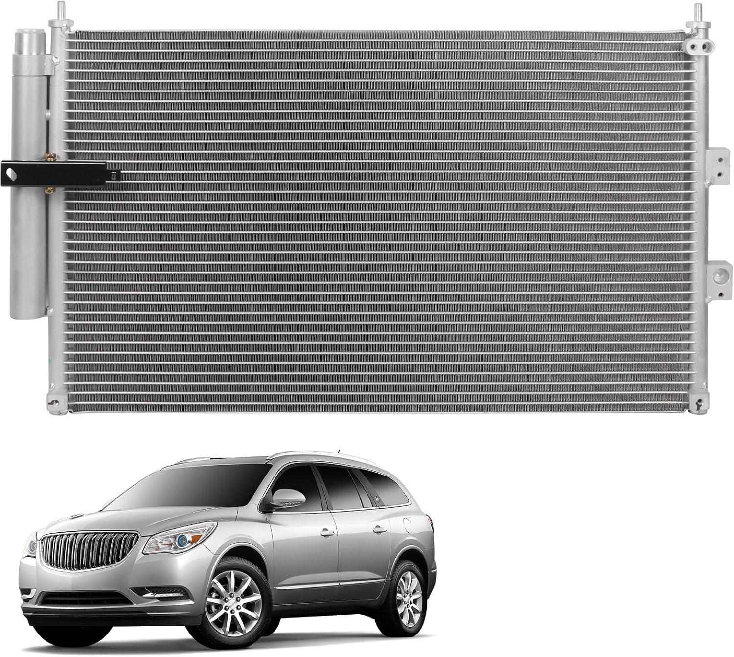 OCPTY Aluminum A/C Condenser Replacement Fit for 2006-2011 for Acura for CSX 2.0L 2006-2011 for Honda for Civic 1.3L 2006-2011 for Honda for Civic 1.8L 2007-2011 for Honda for Civic 2.0L