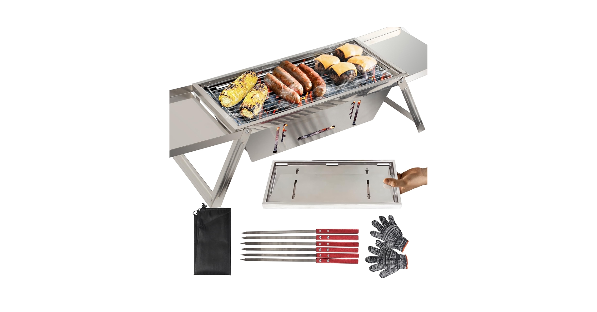 【Oj ＆ Indy 】BBQグリル/Fold N Go サービス品あり 81fJ4G-VHnL.jpg_BO30,255,255,