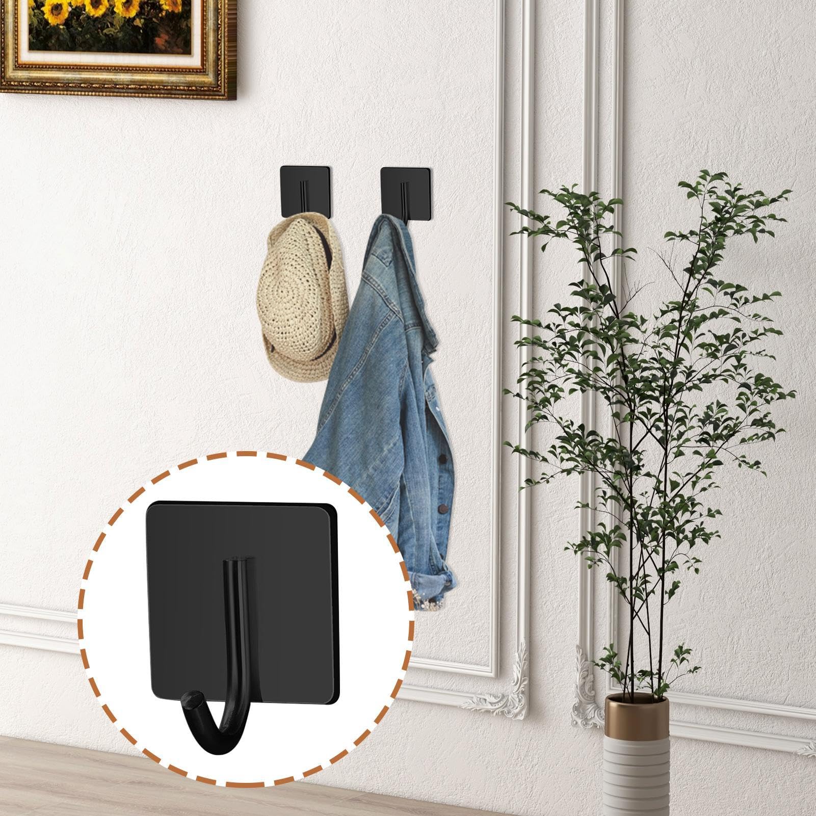 Ganci adesivi - Ganci adesivi per asciugamani | Gancio adesivo | Ganci adesivi | Ganci adesivi | Ganci per strofinacci | Ganci da parete versatili per l'uso in bagno, cucina