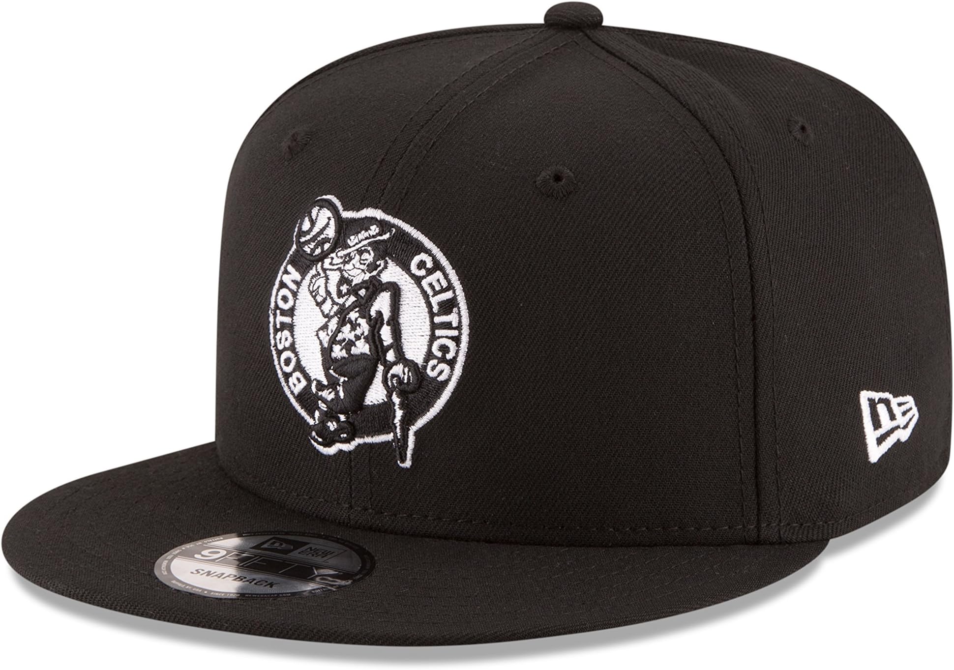Men's NBA 9FIFTY BLACK WHITE SNAPBACK CAP, One Size