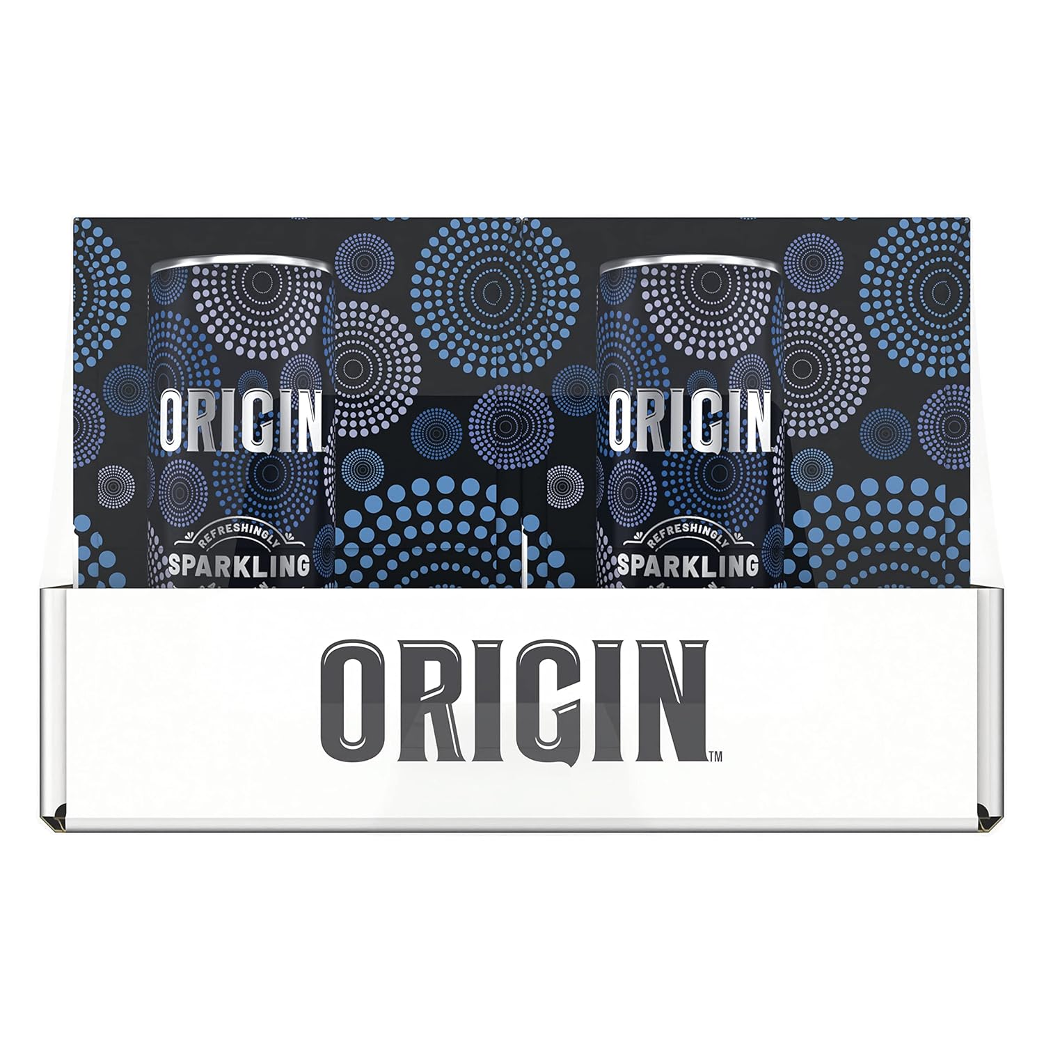 ORIGIN Unflavored Sparkling Water, 12 Fl Oz, Recyclable Aluminum Cans (24 Count)