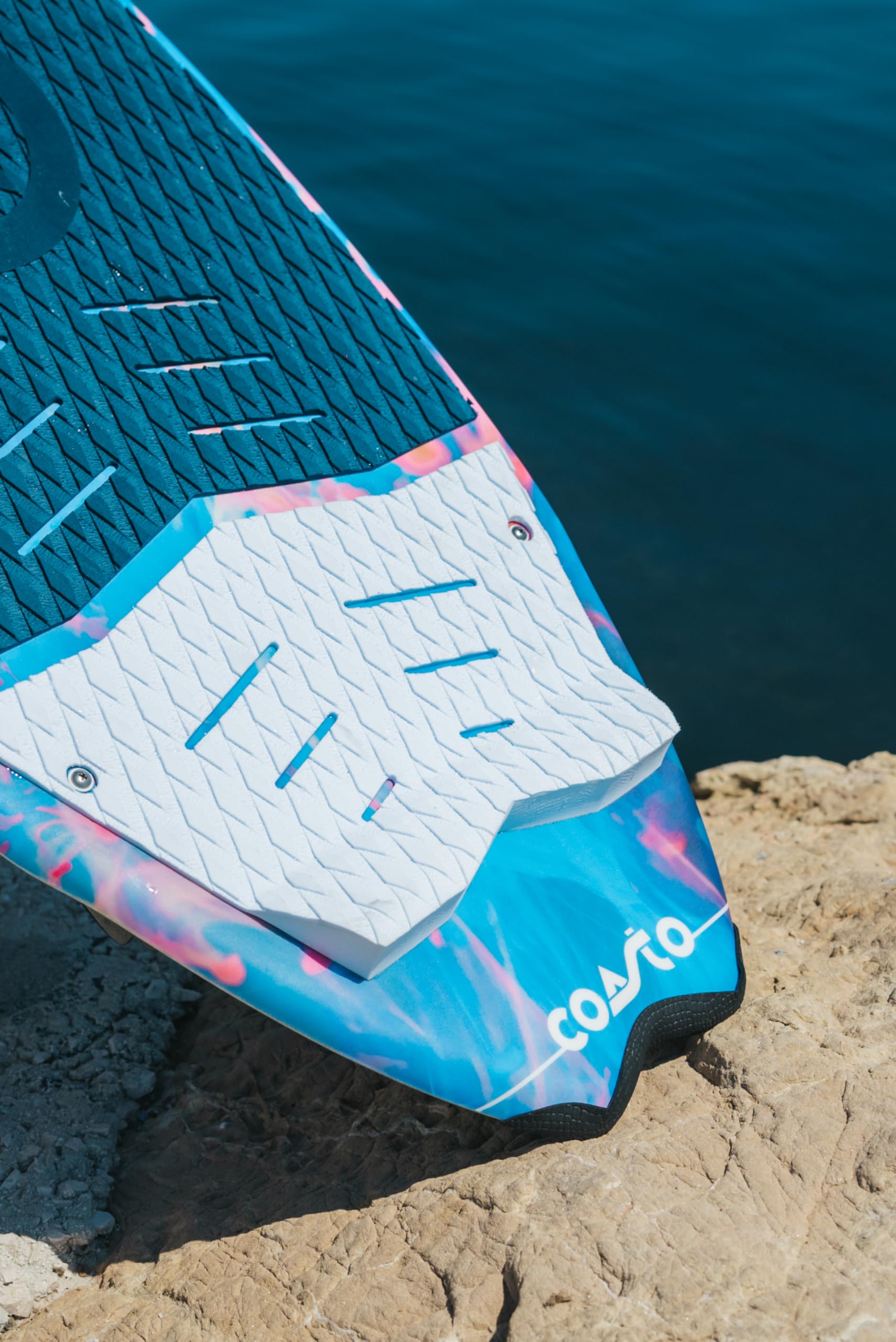 Coasto - Wakesurf Onyx PB-CWKSONYX - Planche Légère, Confortable et Pratique - Stable, Rapide et Agréable à Manier - 3 Ailerons - Riders Débutants à Intermédiaires - Charge Maximale 90kg - 160 x 50 cm