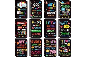 Faccito Easter Sunday School Gift for Kids - Bible Verse Notebooks -...