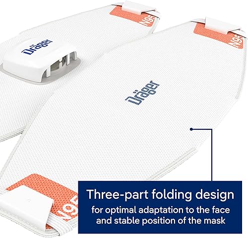 Miniatura 5 de Dräger Máscara respiradora X-plore 1950 N95, talla S | Mascarilla respiradora aprobada por NIOSH para construcción, bricolaje, mejoras para el hogar