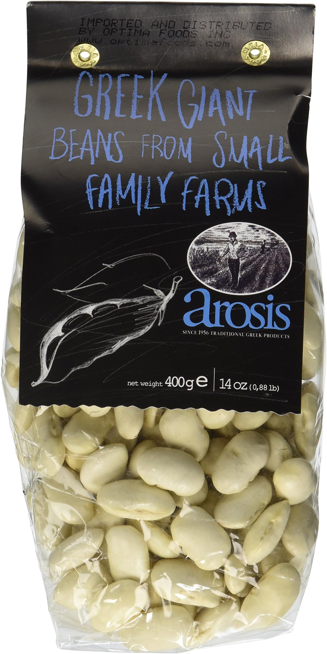 Arosis Dry Giant Beans, 14 oz
