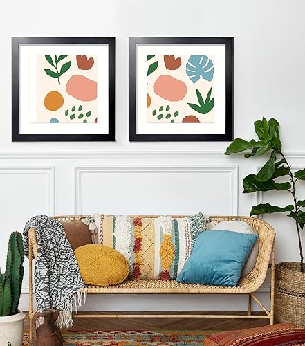 Miniatura 4 de Annecy Juego de 3 portarretratos de 16 x 16 pulgadas, para fotos de 12 x 12 pulgadas con paspartú o de 16 x 16 pulgadas sin paspartú, marco estable