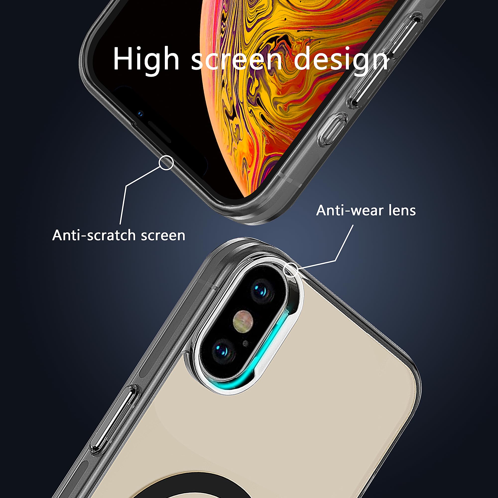 Amazon.com: S. Tedazo Magnetic Case for iPhone X/Xs (5.8 inch