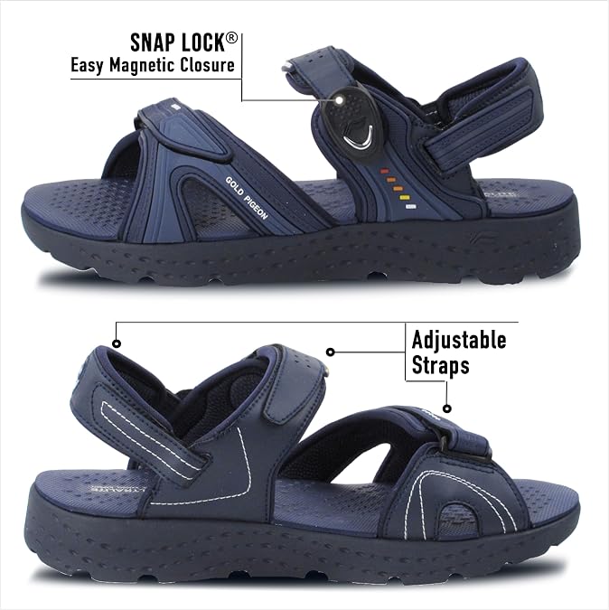 Gold Pigeon Shoes Unisex SNAP LOCK Athlete Sandals for Men & Women