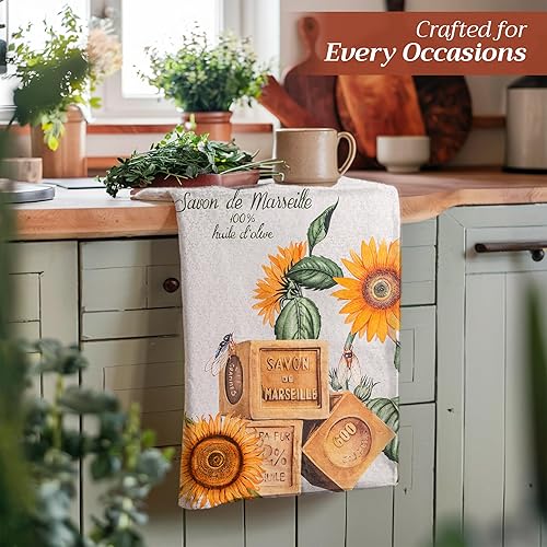 Miniatura 6 de Maison d' Hermine - Paños de cocina 100% de algodón, multiusos, para cocina, vacaciones, cena, boda, baby shower y comedor, modelo Fanny,