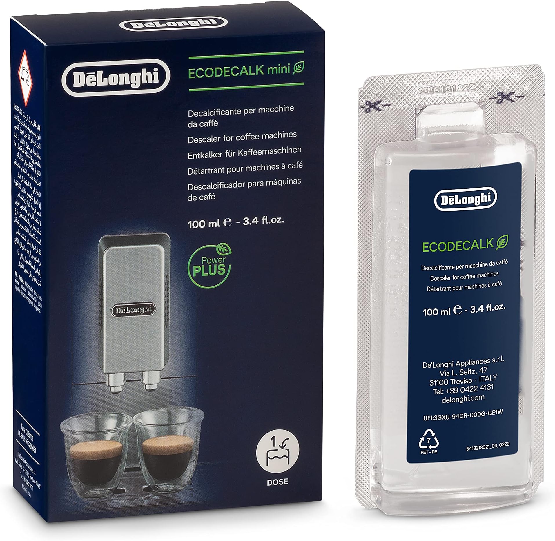 Delonghi EcoDecalk Mini 2 x 100ml Descaler (Pack of 2) Amazon.co.uk