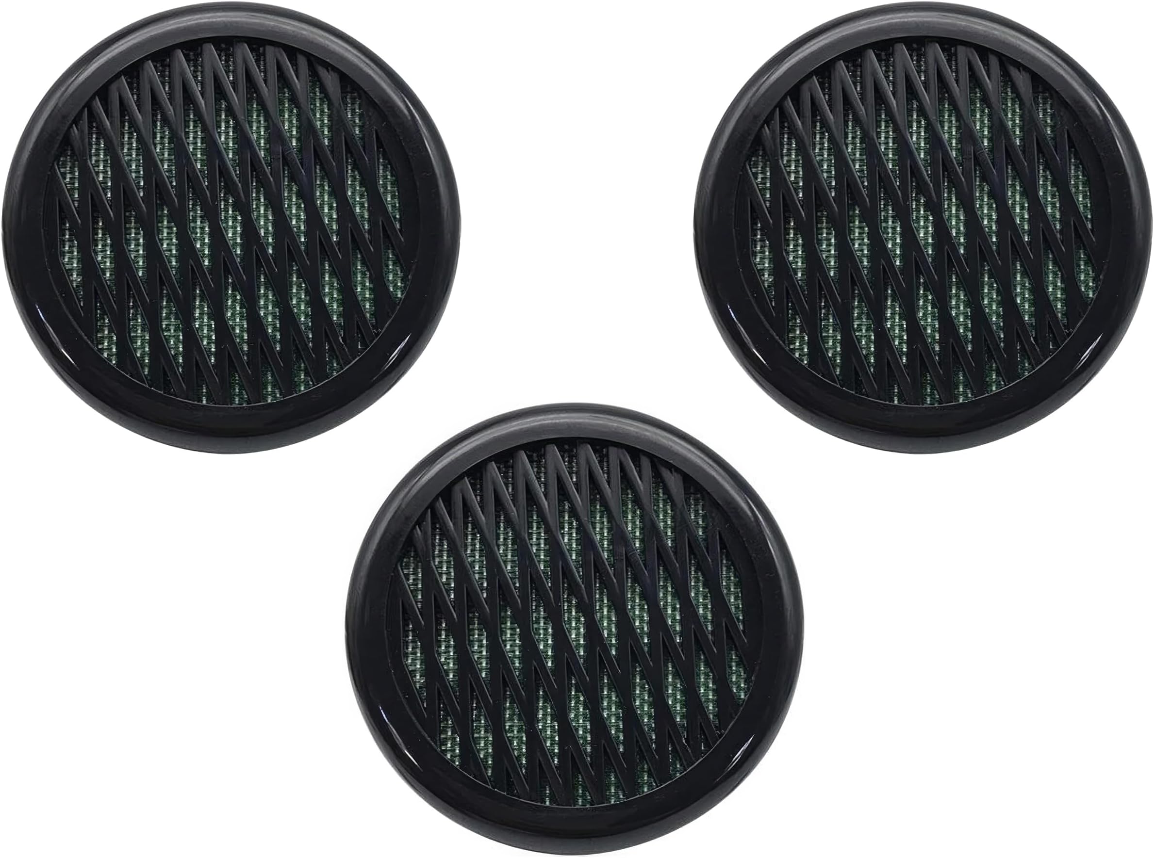 Round Black Humidifiers for Cigars (3 Pack)