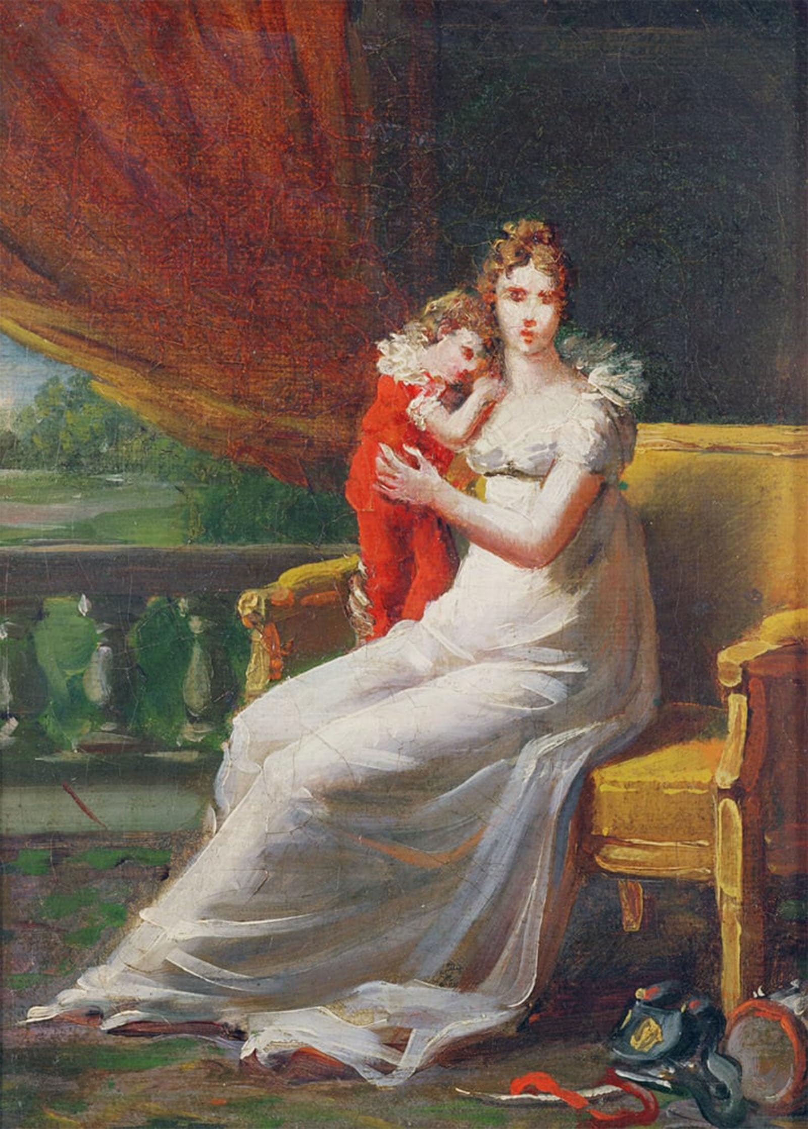 ARTXLXXBN Famous Painting Art Wall Decor Abstract Art Picture Marie-louise Holding in Her Arms the King of by Baron François Pascal Simon Gérard Animal Pictures for Home Decor 60x90cm
