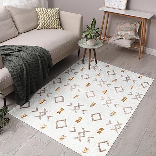 Miniatura 7 de NATOLIA DECOR Alfombra de área de doble cara para dormitorio cocina pasillo comedor sala de estar alfombra geométrica y oriental no destiñe lavable