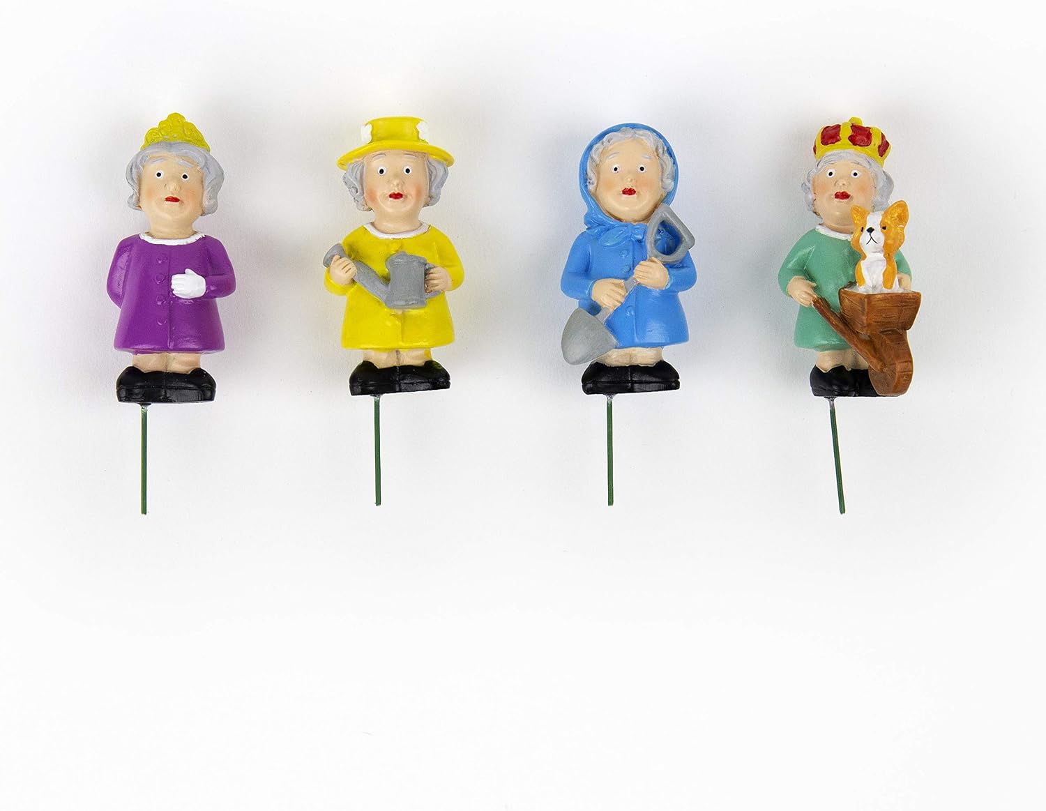 Gift Republic GR452133 Royal Plant Pot Markers 4-Pack, Multi, 5cm, Multicolor - Image 4