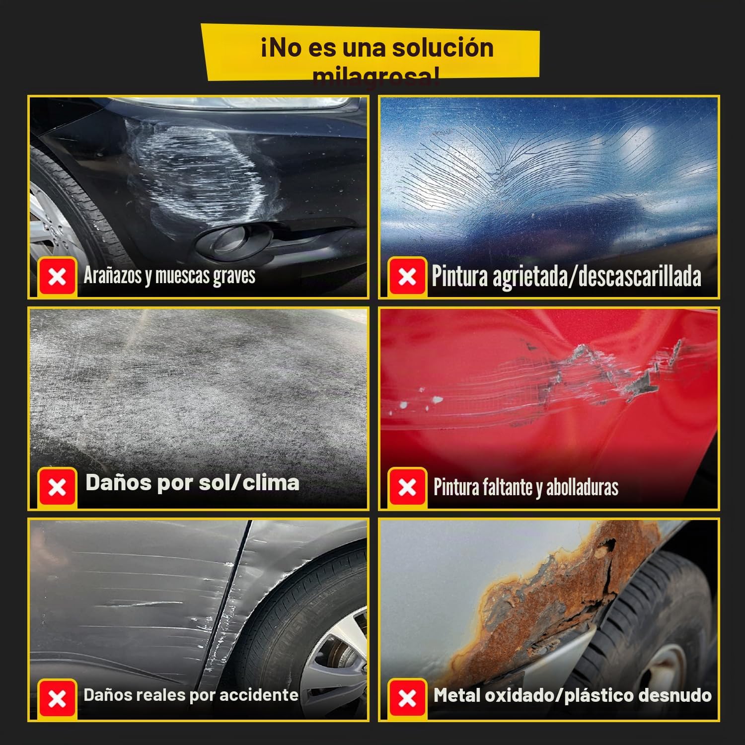 Carfidant Eliminador de arañazos y remolinos, lo último en removedor de arañazos para coche, restaurador de esmalte y pintura, reparación fácilmente de arañazos, manchas de agua Kit de amortiguación