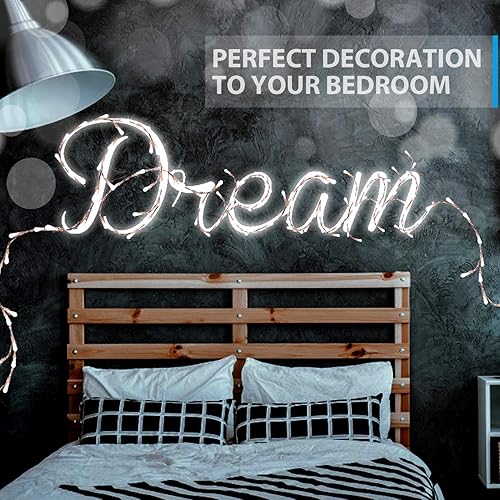 Miniatura 4 de Ariceleo - Serie de luces LED, alambre de cobre, para interiores, dormitorio, festivales, Navidad, bodas, patio, ventana decorativa, con interfaz