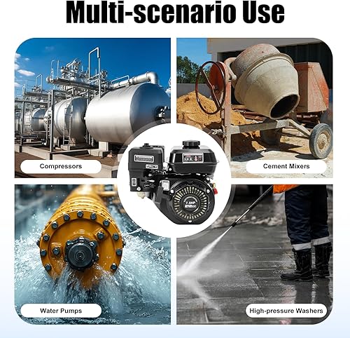 Miniatura 6 de DONSU Repuesto de motor de gas para Honda GX160 7.5HP 210cc OHV refrigerado por aire horizontal 170F Pullstart, generador de cortacésped Go Kart