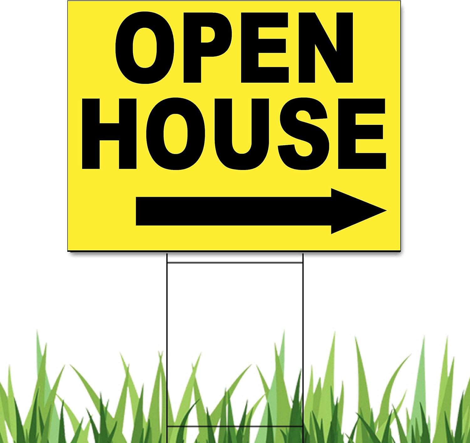 Open House Signs Pack of 5 Signs preprinted 2 side 18x24