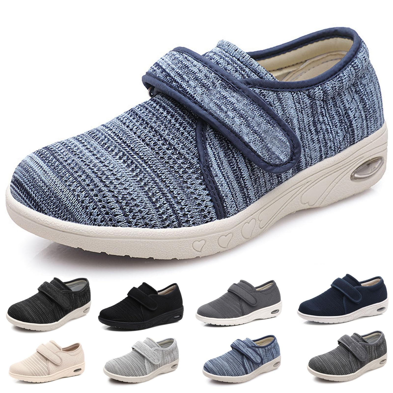 Buty dla cukrzyków, dla mężczyzn, ortopedyczne, męskie i damskie, szerokie dopasowanie, dla opuchniętych stóp, buty zdrowotne, dla seniorów, rehabilitacji