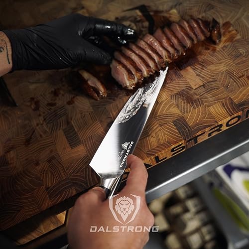 Miniatura 8 de Dalstrong Vanquish Series - Cuchillo de chef de 8 pulgadas - Acero alemán forjado de alto carbono - Mango POM - Cuchillo de cocina profesional de