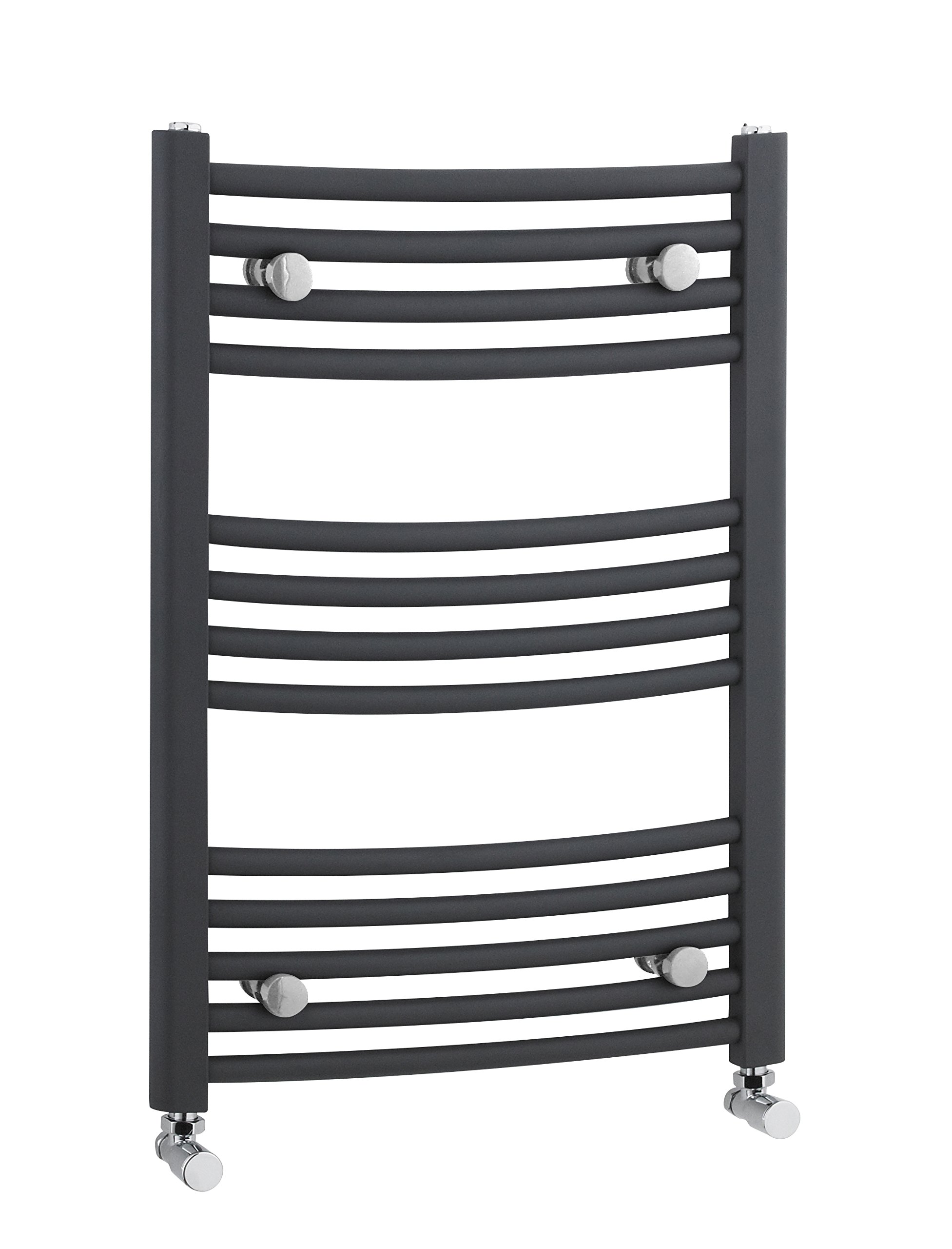 Nuie Anthracite Curved Ladder Rail | | Steel | 700Mm X 500Mm