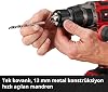 Einhell Professional Akülü Darbeli Vidalama TP-CD 18/70 Li-i BL+70 (3 Ah) Power X-Change (18 V, kömürsüz, 70 Nm, darbeli delme fonksiyonu, 70 parça aksesuar, E-Case, akü, şarj cihazı)
