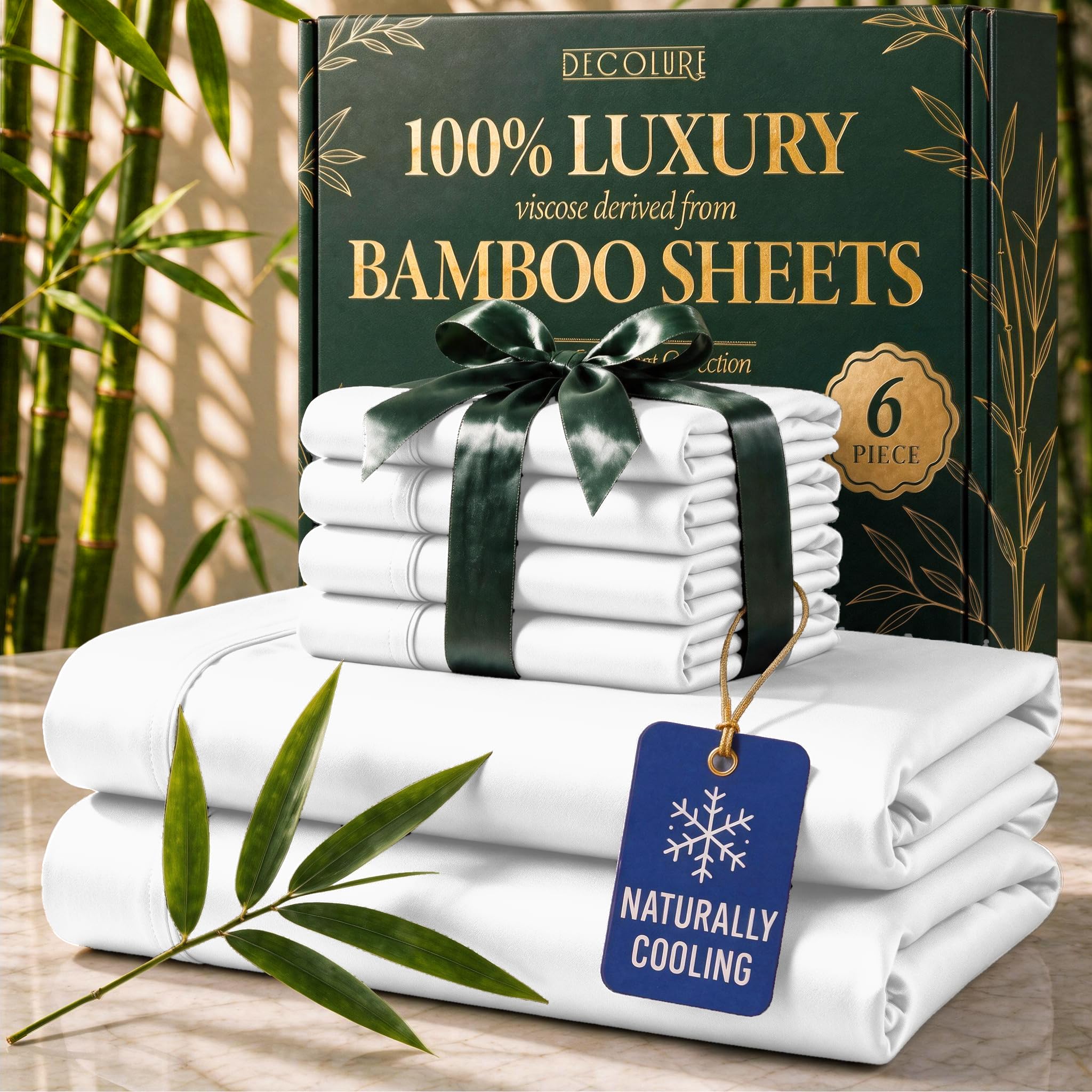 Amazon.com: DECOLURE 100% Viscose Derived from Bamboo Sheets King