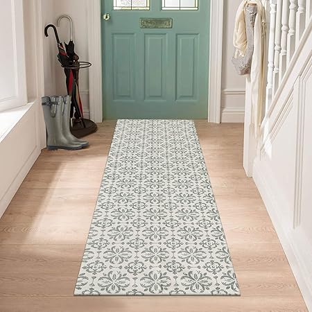 Tappeto Runner Per Corridoio 60x200 Cm - Vintage, Lavabile, Antiscivolo Per Casa E Ufficio
