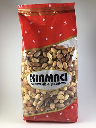 Mixed Nuts, Luxury Five-Piece Mix, Pistachios, Salted Peanuts, Salted Almonds, Cashews, Hazelnuts, 1 Kg