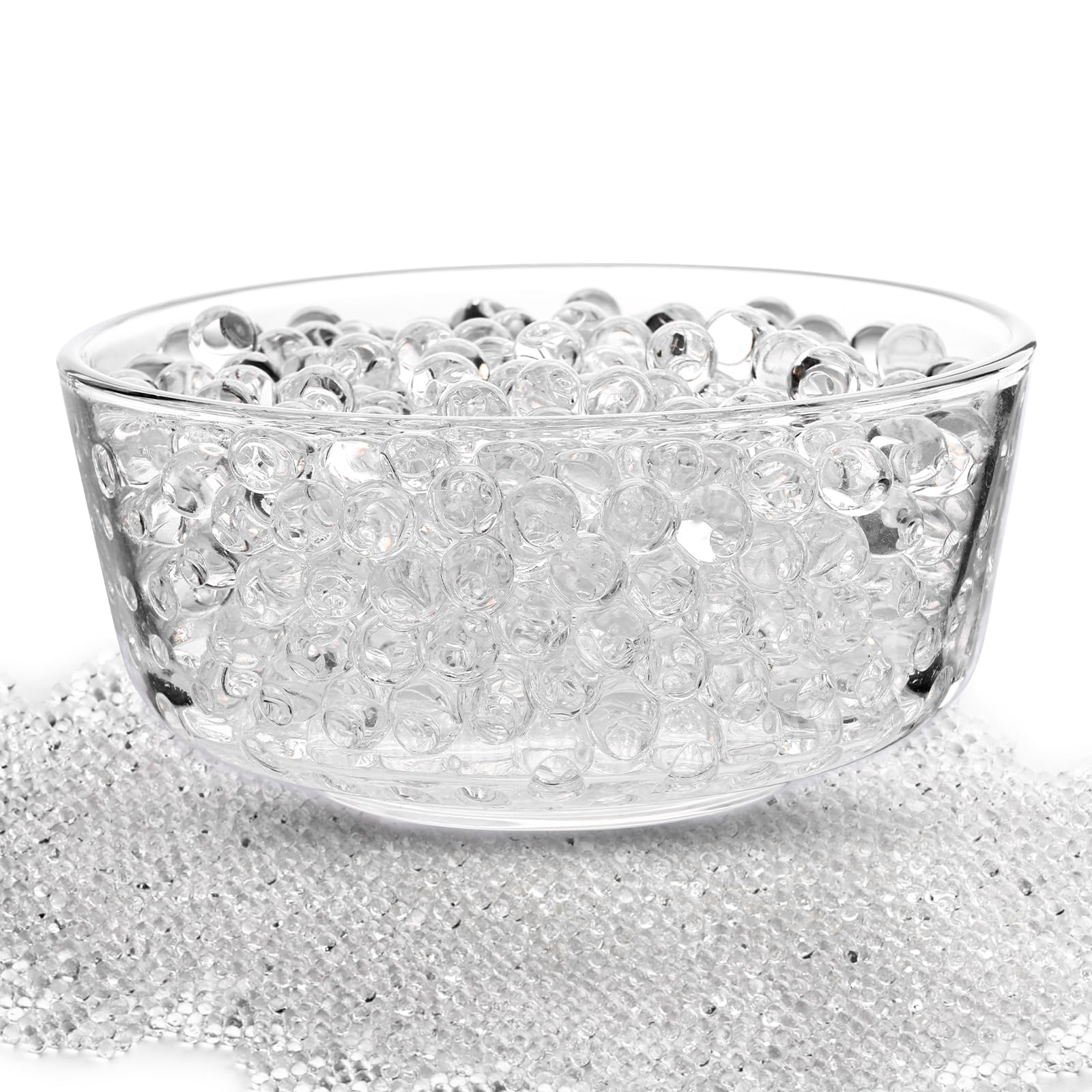 DomeStar 30,000PCS Water Beads for Vases, Clear Water Beads Vase Filler Gel Beads Jelly Beads Polymer Beads for Floating Candle Wedding Centerpiece Floral