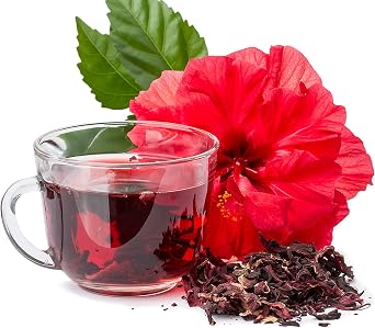 Hibiscus Flowers Tea for Healthy Living,100% Pure Naturally Grown African Hibiscus Plant Loose Leaf for Premium Quality Herbal Tea - 150g