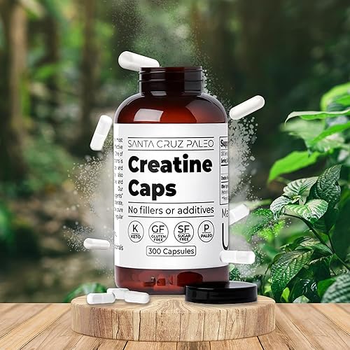 Miniatura 6 de Santa Cruz Paleo - Cápsulas de creatina - 2500 mg por porción - 300 cápsulas