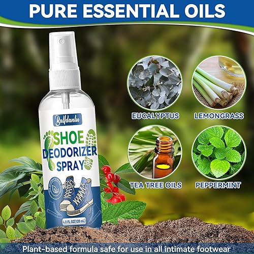 Miniatura 2 de Spray desodorante para zapatos, desodorante natural para hombres y mujeres, eliminador de olores extra fuerte para pies, zapatos y bolsas de