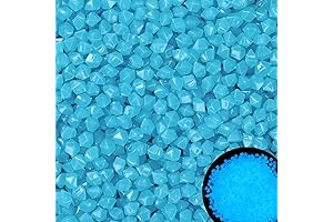300pc Glow in The Dark Stones For Fish Tank Blue